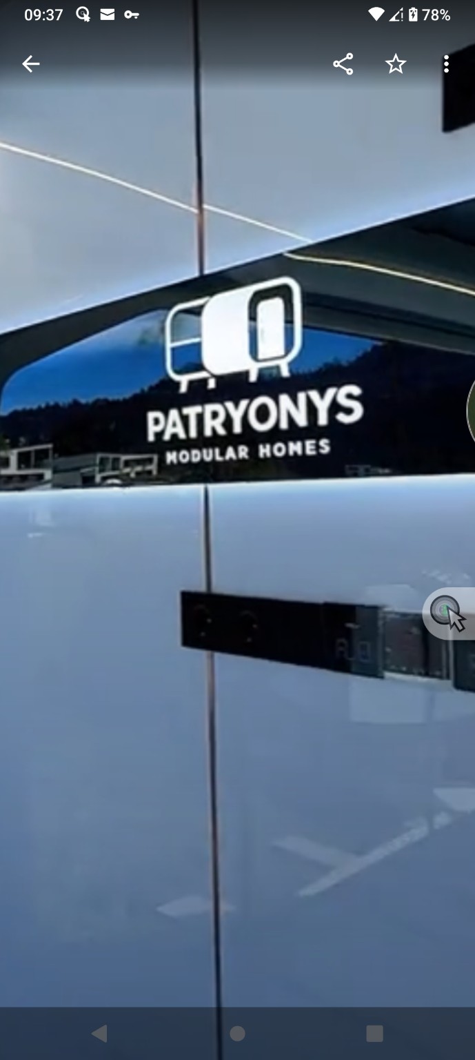 Detaliu exterior căsuță modulară